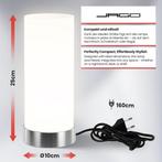 Tafellamp - Bureaulamp - Tafellamp slaapkamer - Wit - Jago, Verzenden, Nieuw