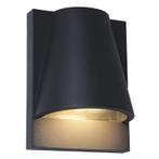 Moderne buiten wandlamp met schemersensor zwart, Luana, IP43, Ophalen of Verzenden, Nieuw, Aluminium, Wandlamp