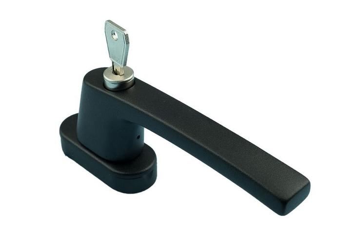 Draai kiep raamsluiting SKG 2 zwart, Doe-het-zelf en Verbouw, Hang- en Sluitwerk, Schuif of Grendel, Nieuw, Overige materialen