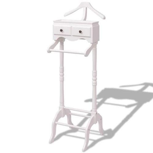 Kledingrek met kastje wit hout - Retourdeal!, Huis en Inrichting, Kasten | Kledingkasten, 25 tot 50 cm, Nieuw, Grenenhout, 100 tot 150 cm