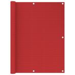 vidaXL Balkonscherm 120x300 cm HDPE rood, Verzenden, Nieuw