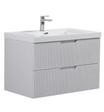 Badkamermeubel Set Thermis 80cm Wit Badmeubel, Huis en Inrichting, Verzenden, Nieuw, Wastafelkast