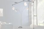 Design booglamp LEVELS 205cm zwartgrijs 5 linnen tinten, Ophalen of Verzenden, Nieuw