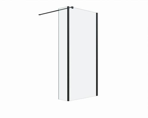 Douchewand met zijwand Silvo Helder glas Mat Zwart, Doe-het-zelf en Verbouw, Sanitair, Verzenden