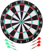 Dartbord - 40,5 cm - tweezijdig - met 6 darts (Speelgoed), Nieuw, Verzenden