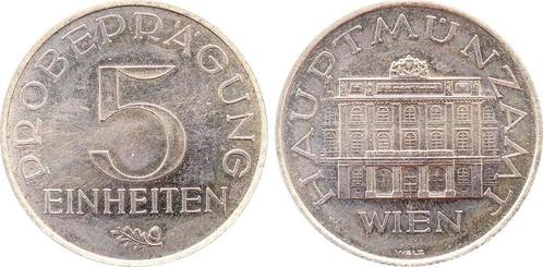 Österreich Probepraegung 5 Einheiten Hauptmuenzamt Wien, Postzegels en Munten, Munten | Europa | Niet-Euromunten, Verzenden