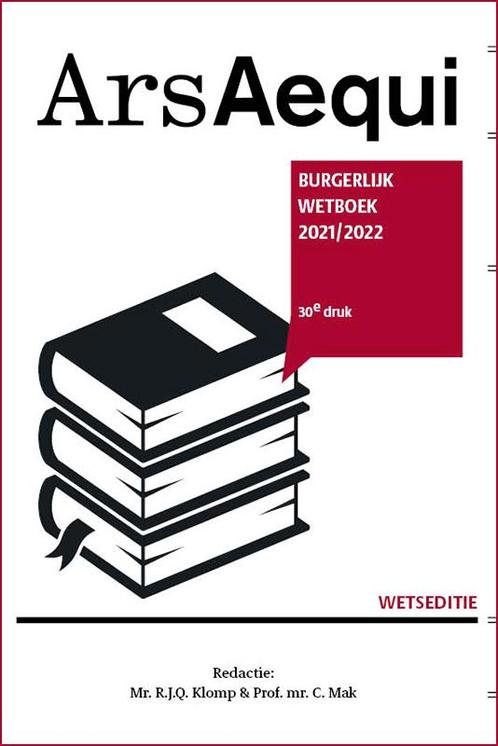 Ars Aequi Wetseditie      Burgerlijk wetboek 2 9789493199347, Boeken, Studieboeken en Cursussen, Zo goed als nieuw, Verzenden
