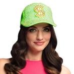 Neon Groene Dollar Pet met Strass, Ophalen of Verzenden, Nieuw