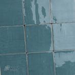 Oud Makkum blauwe handvorm tegels 13x13 cm, Verzenden, Nieuw