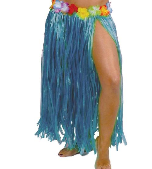 Hawaii Rokje Blauw 75cm, Kinderen en Baby's, Carnavalskleding en Verkleedspullen, Nieuw, Verzenden