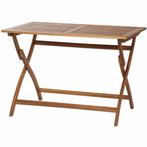 Siena Garden Klapptisch Teak 110x70 cm - Bruin, Ophalen of Verzenden, Nieuw