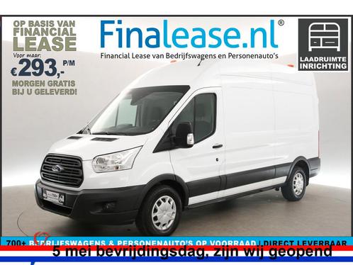 Ford Transit 350 2.0 TDCI L3H3 2800kg Trekgew. Airco €293pm, Auto's, Bestelauto's, Lease, Handgeschakeld, Diesel, Ford, Wit, Verzenden