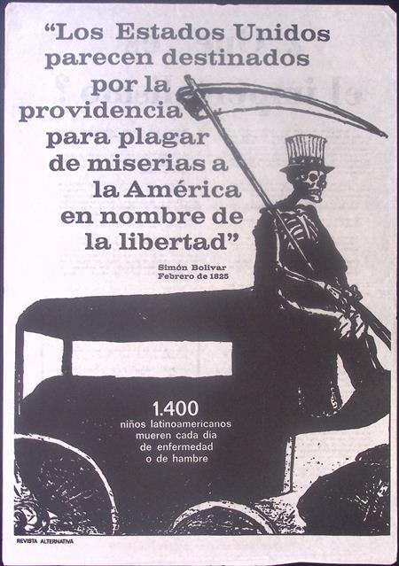 Poster met quote van Simón Bolívar (lijst optie, Posters), Verzamelen, Posters, Nieuw, Overige onderwerpen, Met lijst, Verzenden