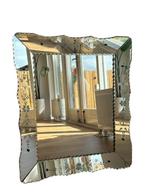 Spiegel - Glas, Hout - Antique Venetian, Antiek en Kunst