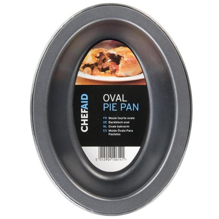 ChefAid Pie Bakvorm Ovaal 17x13x3,5cm, Hobby en Vrije tijd, Taarten en Cupcakes maken, Nieuw, Verzenden