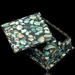 Paua-schelpen - Abalone - Intaglio - Sieradendoos -, Verzamelen