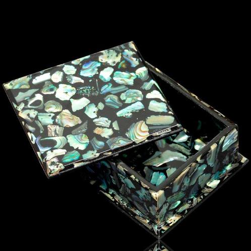 Paua-schelpen - Abalone - Intaglio - Sieradendoos -, Verzamelen, Mineralen en Fossielen