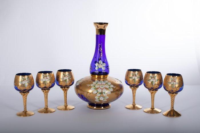 Drinkset (7) - Glas, Antiek en Kunst, Antiek | Glas en Kristal