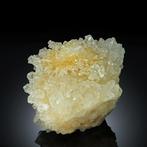 Museumkwaliteit! Oud oranje GYPSUM SELENITE op Octahedron