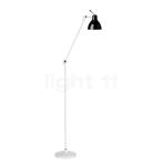 Rotaliana Luxy Vloerlamp, wit/zwart glimmend - met arm, Huis en Inrichting, Lampen | Vloerlampen, Verzenden, Nieuw, Glas