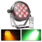Retourdeal - BeamZ BT310 FlatPAR 12x 6W DMX met afstandsbedi, Muziek en Instrumenten, Licht en Laser, Verzenden, Zo goed als nieuw
