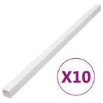 vidaXL Kabelgoot 60x40 mm 10 m PVC, Doe-het-zelf en Verbouw, Elektra en Kabels, Verzenden, Nieuw
