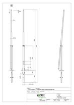 Kantelbare Cameramast – 6 Meter Hoog | Thermisch Verzinkt St, Huis en Inrichting, Lampen | Plafondlampen, Verzenden, Nieuw