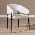 40% Korting: Eetkamerstoel Bret gemêleerde stof off, Huis en Inrichting, Stoelen, Ophalen, Zo goed als nieuw, Stof, Industrieel