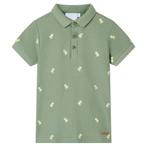 vidaXL Kinderpoloshirt 104 kakikleurig, Verzenden, Nieuw