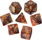Lustrous Gold/silver Polydice Dobbelsteen Set (7 stuks) |, Verzenden, Nieuw