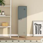 Lockerkast Kurikka metaal 137x38x38 cm donkergrijs [en.casa], Huis en Inrichting, Verzenden, Nieuw