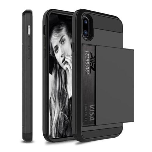 iPhone 8 Plus - Wallet Card Slot Cover Case Hoesje Business, Telecommunicatie, Mobiele telefoons | Hoesjes en Frontjes | Apple iPhone