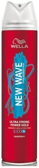 WELLA NEW WAVE ULTRA STRONG POWER HOLD HAIRSPRAY HAARLAK S.., Verzenden, Nieuw