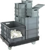 Kunststof stapelbakken - Blauw - Polypropyleen (PP) -, Zakelijke goederen, Kantoor en Winkelinrichting | Magazijn, Stelling en Opslag