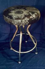Kruk - Gestoffeerde stoffen fauteuil Fornasetti Zeedecors -, Antiek en Kunst, Antiek | Meubels | Stoelen en Banken