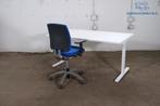 Twinform | Bureau | Tweedehands | Wit blad | Wit frame | BT4, Verzenden, Gebruikt