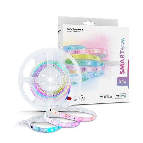 Modee Smart LEDstrip 24W 1200lm RGBW 5mtr. inclusief voed..., Huis en Inrichting, Lampen | Overige, Nieuw, Ophalen of Verzenden