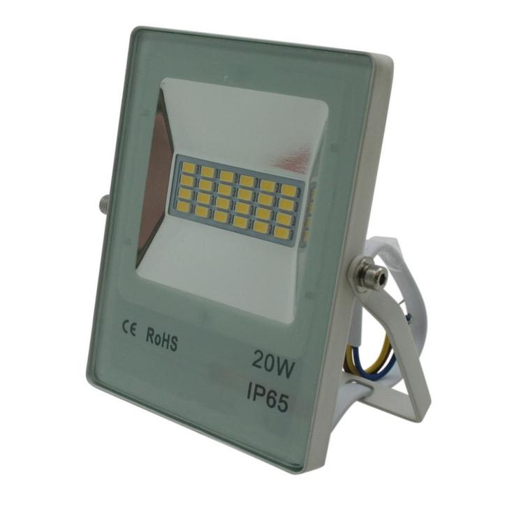Hofftech COB LED bouwlamp - 20W - koud wit licht - waterd..., Doe-het-zelf en Verbouw, Bouwverlichting, Nieuw, Ophalen of Verzenden