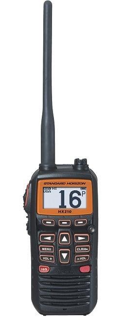 Standard Horizon HX210E Handmarifoon - 12V/220V oplaadbaar, Watersport en Boten, Navigatiemiddelen en Scheepselektronica, Ophalen of Verzenden