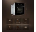 Hisense BI62220ABGUK  - Inbouwoven  - 61L  - Zwart, Witgoed en Apparatuur, Ovens, Hete lucht, Nieuw, Ophalen of Verzenden, Oven met grill