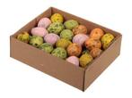 Kwarteleitjesmix 4 kleuren 48 stuks gekleurde kwartel eitjes, Hobby en Vrije tijd, Knutselen, Ophalen of Verzenden, Nieuw