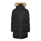 -17% Tommy Hilfiger  Tommy Hilfiger Midi alaska faux fur jac, Kleding | Dames, Jassen | Winter, Verzenden, Nieuw, Zwart