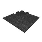 Rubber puzzel tegel - 50 x 50 cm – zwart SBR / grijs EPDM -, Tuin en Terras, Tegels en Klinkers, Verzenden, Nieuw