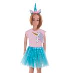 Kinder verkleedset / carnaval outfit unicorn glitters met, Ophalen of Verzenden, Nieuw