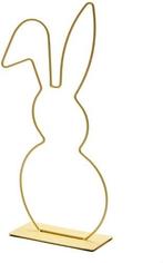 Metalen Frame Haas hangend oor op voet Geel 40 cm, Hobby en Vrije tijd, Knutselen, Ophalen of Verzenden, Nieuw