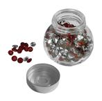 Decoratieve siersteentjes in mini glazen flesje (rood, 480, Ophalen of Verzenden, Nieuw