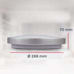 B.K.Licht LED Plafondlamp Aluminium/Wit Ø29cm 12W 1200lm..., Ophalen of Verzenden, Nieuw