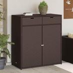 vidaXL Tuinkast 105x55x113 cm poly rattan bruin, Verzenden, Nieuw