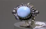 Larimar Ring - Hoogte: 25.4 mm - Breedte: 19 mm- 4.39 g -