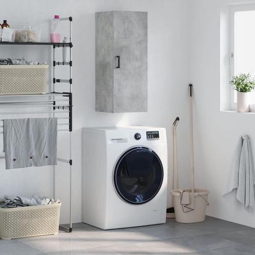 vidaXL Hangkast 34,5x34x90 cm betongrijs, Huis en Inrichting, Kasten | Buffetkasten, 25 tot 50 cm, Nieuw, Overige houtsoorten